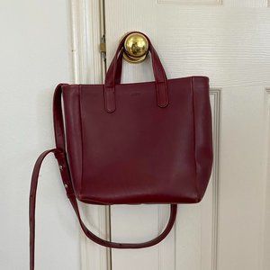 Baggu leather satchel purse